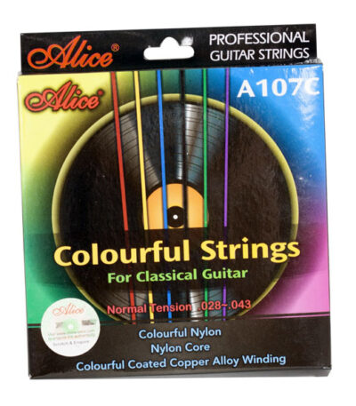 Alice - Juego Cuerdas Guitarra Clasica Multicolor A107C