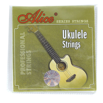 Alice - Juego Cuerdas Ukelele Au02 Nylon Negro