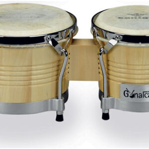 Gonalca - Juego De Bongos Madera 8"-9" Natural R00112