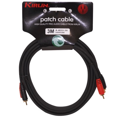 Kirlin - Cable Audio A-402G-1.5M 2 Rca - 2 Rca 24Awg