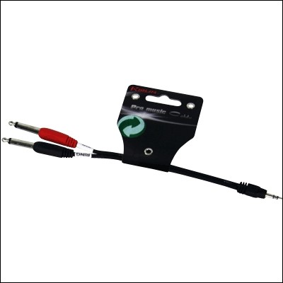 Kirlin - Cable Audio Ye-362-0.15M Mini Jack M - 2 Jack M