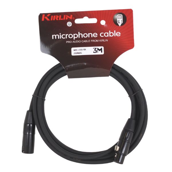 Kirlin - Cable Standard Micro Mpc-230-3M Xlr M - Xlr F 20 Awg