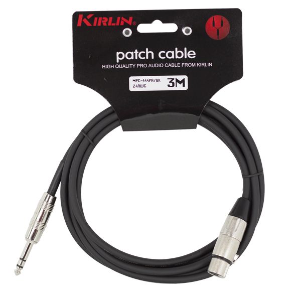 Kirlin - Cable Standart Micro Mpc-444Pr-10M Jack - Xlr F 24Aw