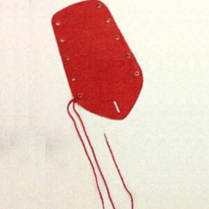 MANOPLA CORNETA LARGA ROJA